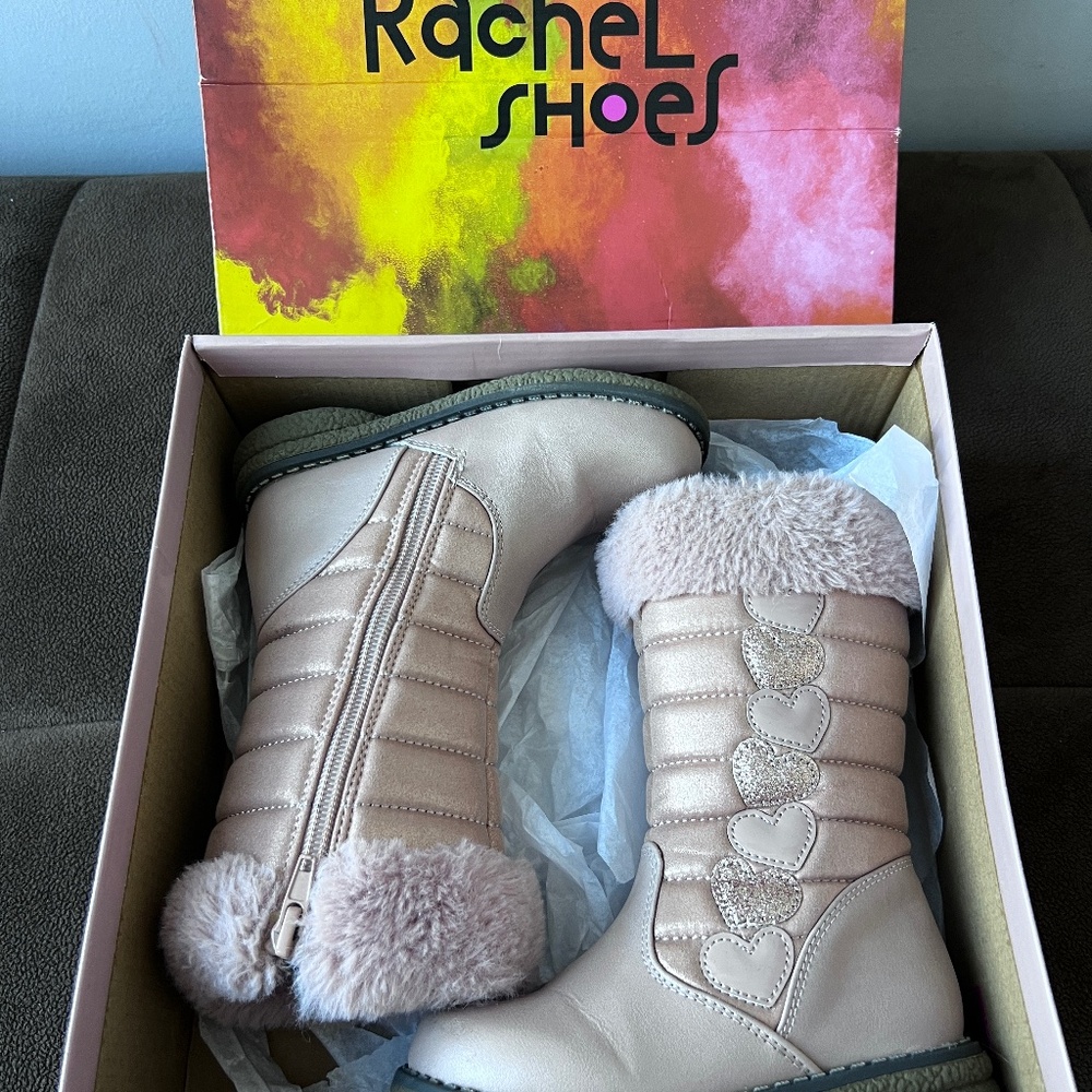 Rachel Shoes girls boots Blush Pink size 8